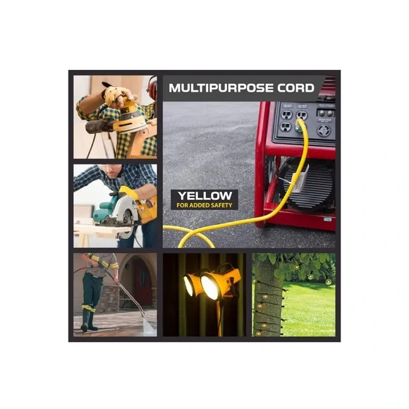 🆕IRON FORGE CABLE 25 ft Lighted Outdoor Extension Cord - 12/3 SJTW Heavy… - Picture 6 of 8